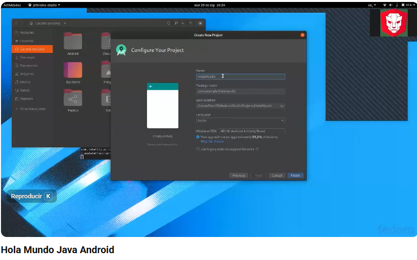 Miniatura HOLA MUNDO JAVA ANDROID
